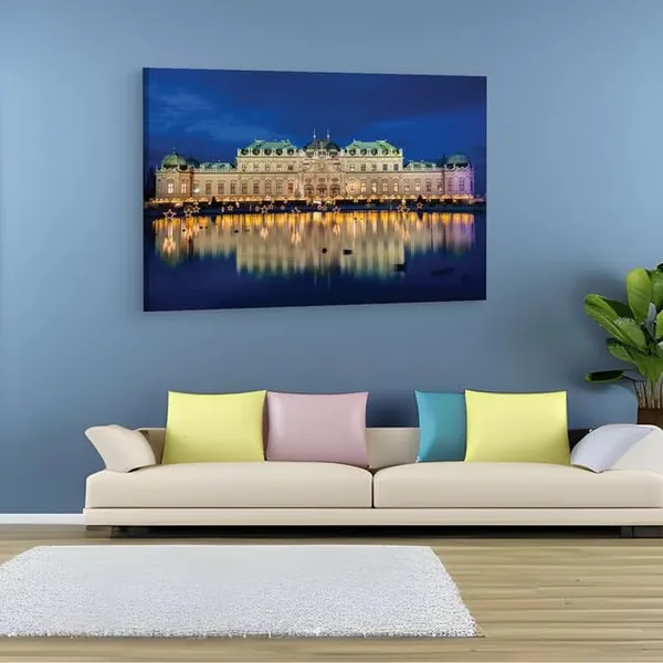 Multicolor_Austrian_Gallery_Blvd,_Wooden_Framed_Canvas_Paintings_|_For_Home_Decor_|_Bedroom,_Living_Room,Wall_Decoration_|_Hd_Print_Canvas_|_Wall_Art_Painting,_Size_16_X_24_Inch