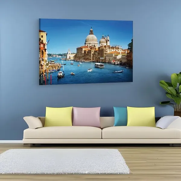 Multicolor_Grand_Canal,_Wooden_Framed_Canvas_Paintings_|_For_Home_Decor_|_Bedroom,_Living_Room,Wall_Decoration_|_Hd_Print_Canvas_|_Wall_Art_Painting,_Size_16_X_24_Inch