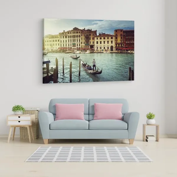 Multicolor_Venice_Gondola,_Wooden_Framed_Canvas_Paintings_|_For_Home_Decor_|_Bedroom,_Living_Room,Wall_Decoration_|_Hd_Print_Canvas_|_Wall_Art_Painting,_Size_16_X_24_Inch