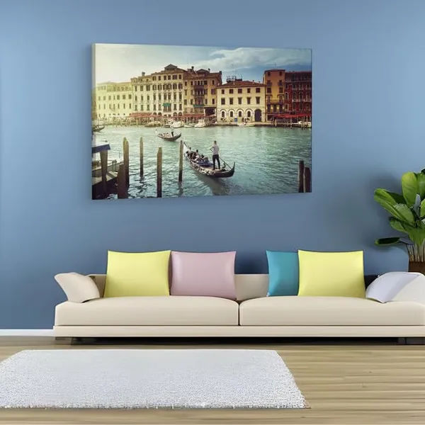 Multicolor_Venice_Gondola,_Wooden_Framed_Canvas_Paintings_|_For_Home_Decor_|_Bedroom,_Living_Room,Wall_Decoration_|_Hd_Print_Canvas_|_Wall_Art_Painting,_Size_16_X_24_Inch