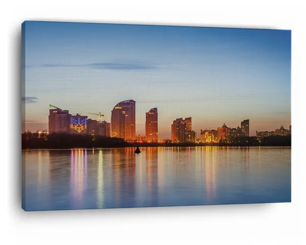 Multicolor_Kiev_City_Skyline,_Wooden_Framed_Canvas_Paintings_|_For_Home_Decor_|_Bedroom,_Living_Room,Wall_Decoration_|_Hd_Print_Canvas_|_Wall_Art_Painting,_Size_16_X_24_Inch