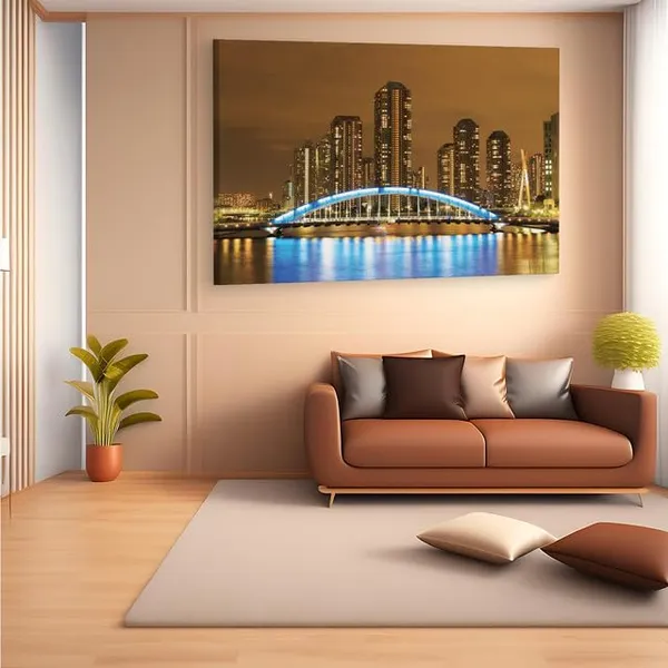 Multicolor_Eitai_Bridge,_Wooden_Framed_Canvas_Paintings_|_For_Home_Decor_|_Bedroom,_Living_Room,Wall_Decoration_|_Hd_Print_Canvas_|_Wall_Art_Painting,_Size_16_X_24_Inch