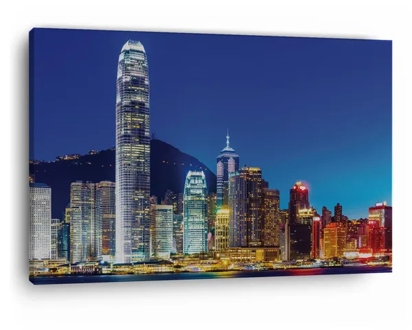 Multicolor_Victoria_Harbour,_Wooden_Framed_Canvas_Paintings_|_For_Home_Decor_|_Bedroom,_Living_Room,Wall_Decoration_|_Hd_Print_Canvas_|_Wall_Art_Painting,_Size_16_X_24_Inch