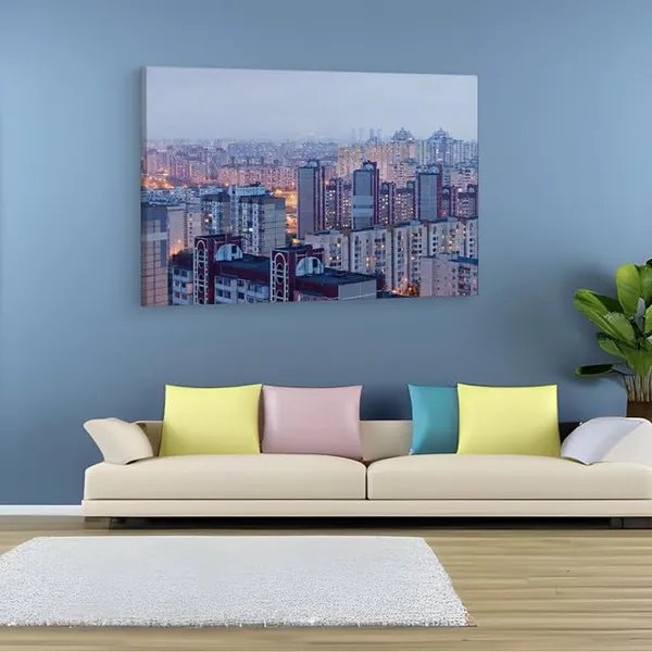 Multicolor_Kiev_Panorama,_Wooden_Framed_Canvas_Paintings_|_For_Home_Decor_|_Bedroom,_Living_Room,Wall_Decoration_|_Hd_Print_Canvas_|_Wall_Art_Painting,_Size_16_X_24_Inch