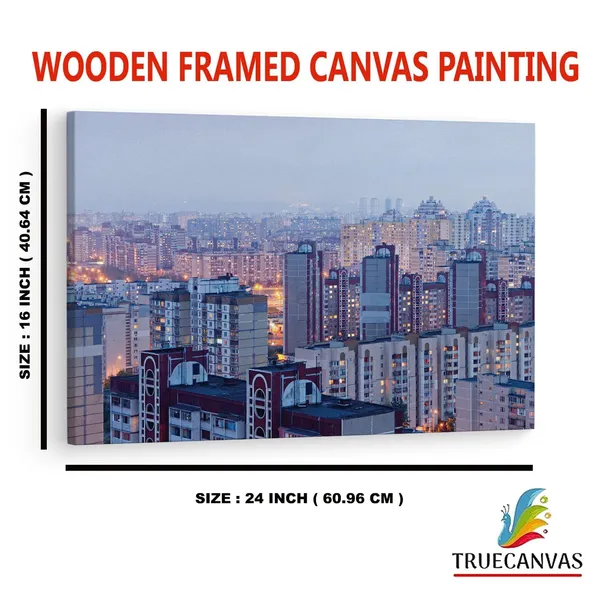 Multicolor_Kiev_Panorama,_Wooden_Framed_Canvas_Paintings_|_For_Home_Decor_|_Bedroom,_Living_Room,Wall_Decoration_|_Hd_Print_Canvas_|_Wall_Art_Painting,_Size_16_X_24_Inch