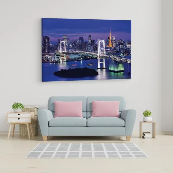 Multicolor_Rainbow_Bridge,_Wooden_Framed_Canvas_Paintings_|_For_Home_Decor_|_Bedroom,_Living_Room,Wall_Decoration_|_Hd_Print_Canvas_|_Wall_Art_Painting,_Size_16_X_24_Inch