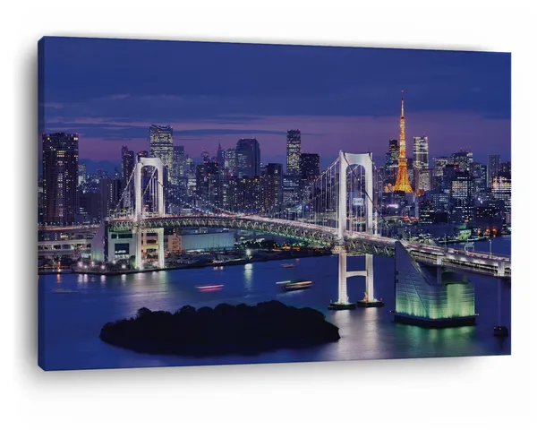 Multicolor_Rainbow_Bridge,_Wooden_Framed_Canvas_Paintings_|_For_Home_Decor_|_Bedroom,_Living_Room,Wall_Decoration_|_Hd_Print_Canvas_|_Wall_Art_Painting,_Size_16_X_24_Inch