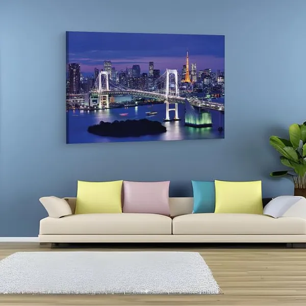 Multicolor_Rainbow_Bridge,_Wooden_Framed_Canvas_Paintings_|_For_Home_Decor_|_Bedroom,_Living_Room,Wall_Decoration_|_Hd_Print_Canvas_|_Wall_Art_Painting,_Size_16_X_24_Inch