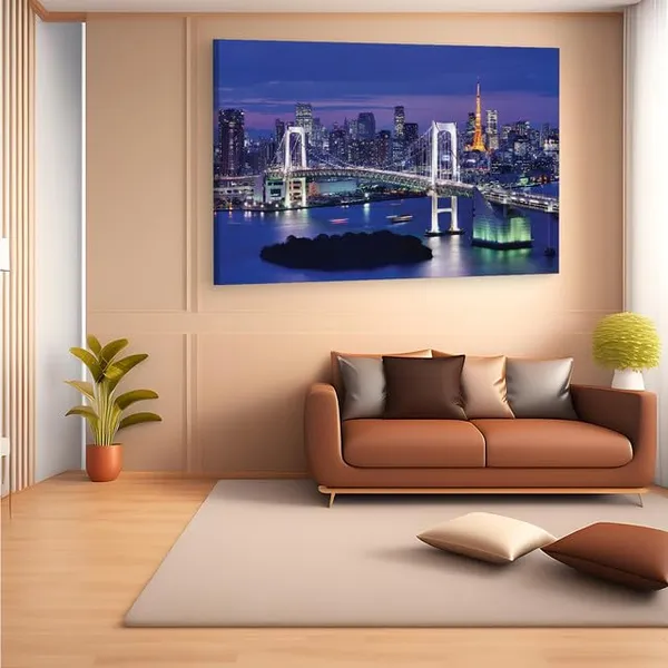 Multicolor_Rainbow_Bridge,_Wooden_Framed_Canvas_Paintings_|_For_Home_Decor_|_Bedroom,_Living_Room,Wall_Decoration_|_Hd_Print_Canvas_|_Wall_Art_Painting,_Size_16_X_24_Inch