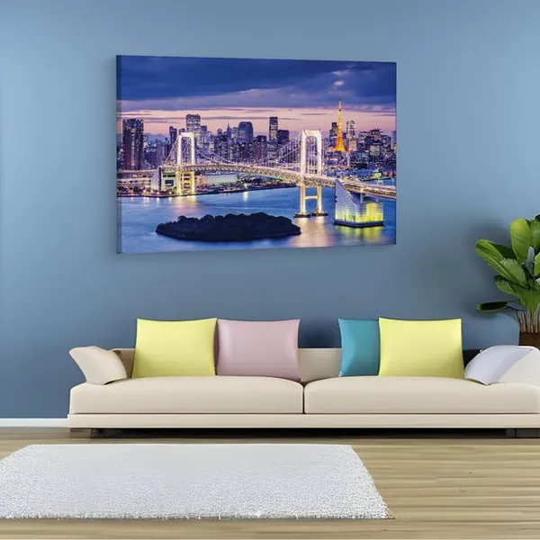 Multicolor_Rainbow_Bridge,_Wooden_Framed_Canvas_Paintings_|_For_Home_Decor_|_Bedroom,_Living_Room,Wall_Decoration_|_Hd_Print_Canvas_|_Wall_Art_Painting,_Size_16_X_24_Inch