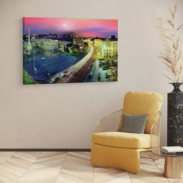 Multicolor_Khreschatyk_Street,_Wooden_Framed_Canvas_Paintings_|_For_Home_Decor_|_Bedroom,_Living_Room,Wall_Decoration_|_Hd_Print_Canvas_|_Wall_Art_Painting,_Size_16_X_24_Inch