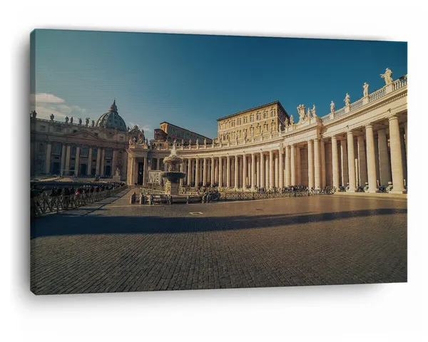 Multicolor_Saint_Peter'S_Square,_Wooden_Framed_Canvas_Paintings_|_For_Home_Decor_|_Bedroom,_Living_Room,Wall_Decoration_|_Hd_Print_Canvas_|_Wall_Art_Painting,_Size_16_X_24_Inch