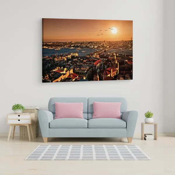 Multicolor_Istanbul_-_Duvar_Ka??D?,_Wooden_Framed_Canvas_Paintings_|_For_Home_Decor_|_Bedroom,_Living_Room,Wall_Decoration_|_Hd_Print_Canvas_|_Wall_Art_Painting,_Size_16_X_24_Inch