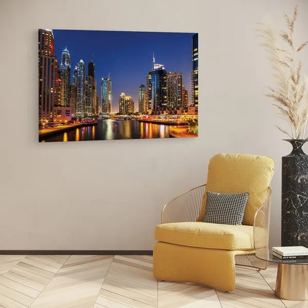 Multicolor_Dubai_River_Night,_Wooden_Framed_Canvas_Paintings_|_For_Home_Decor_|_Bedroom,_Living_Room,Wall_Decoration_|_Hd_Print_Canvas_|_Wall_Art_Painting,_Size_16_X_24_Inch