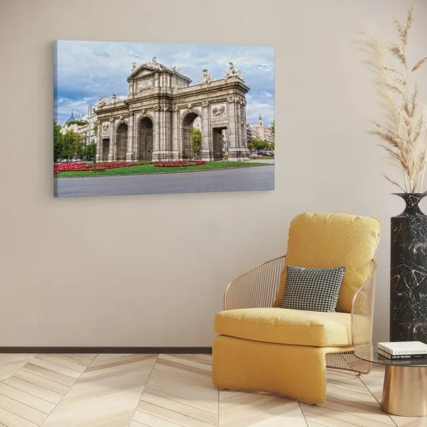 Multicolor_Puerta_De_Alcal?,_Wooden_Framed_Canvas_Paintings_|_For_Home_Decor_|_Bedroom,_Living_Room,Wall_Decoration_|_Hd_Print_Canvas_|_Wall_Art_Painting,_Size_16_X_24_Inch