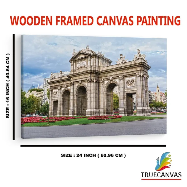 Multicolor_Puerta_De_Alcal?,_Wooden_Framed_Canvas_Paintings_|_For_Home_Decor_|_Bedroom,_Living_Room,Wall_Decoration_|_Hd_Print_Canvas_|_Wall_Art_Painting,_Size_16_X_24_Inch