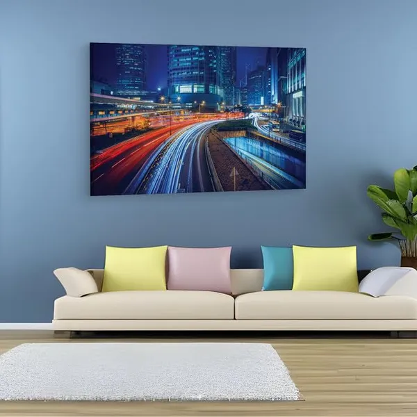Multicolor_Hong_Kong_Long_Exposure,_Wooden_Framed_Canvas_Paintings_|_For_Home_Decor_|_Bedroom,_Living_Room,Wall_Decoration_|_Hd_Print_Canvas_|_Wall_Art_Painting,_Size_16_X_24_Inch