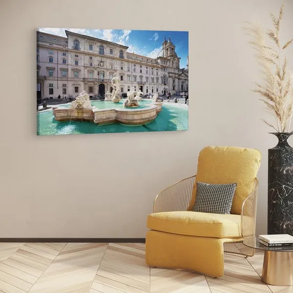 Multicolor_Fountain_Of_The_Moro,_Wooden_Framed_Canvas_Paintings_|_For_Home_Decor_|_Bedroom,_Living_Room,Wall_Decoration_|_Hd_Print_Canvas_|_Wall_Art_Painting,_Size_16_X_24_Inch
