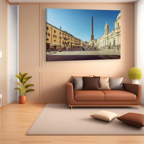 Multicolor_Piazza_Navona,_Wooden_Framed_Canvas_Paintings_|_For_Home_Decor_|_Bedroom,_Living_Room,Wall_Decoration_|_Hd_Print_Canvas_|_Wall_Art_Painting,_Size_16_X_24_Inch