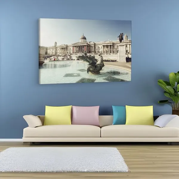 Multicolor_Trafalgar_Square,_Wooden_Framed_Canvas_Paintings_|_For_Home_Decor_|_Bedroom,_Living_Room,Wall_Decoration_|_Hd_Print_Canvas_|_Wall_Art_Painting,_Size_16_X_24_Inch