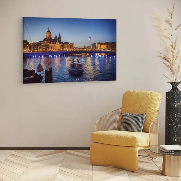 Multicolor_Amsterdam_Light_Festival,_Wooden_Framed_Canvas_Paintings_|_For_Home_Decor_|_Bedroom,_Living_Room,Wall_Decoration_|_Hd_Print_Canvas_|_Wall_Art_Painting,_Size_16_X_24_Inch