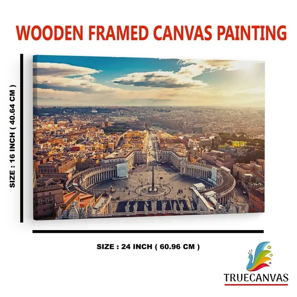 Multicolor_Saint_Peter'S_Square,_Wooden_Framed_Canvas_Paintings_|_For_Home_Decor_|_Bedroom,_Living_Room,Wall_Decoration_|_Hd_Print_Canvas_|_Wall_Art_Painting,_Size_16_X_24_Inch