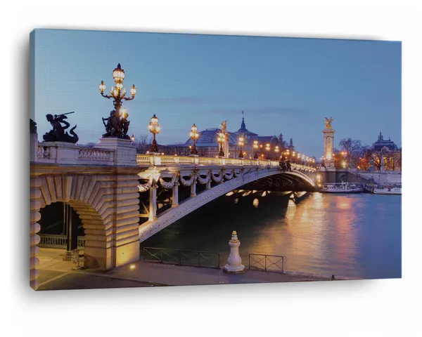 Multicolor_Pont_Alexandre_Iii,_Wooden_Framed_Canvas_Paintings_|_For_Home_Decor_|_Bedroom,_Living_Room,Wall_Decoration_|_Hd_Print_Canvas_|_Wall_Art_Painting,_Size_16_X_24_Inch