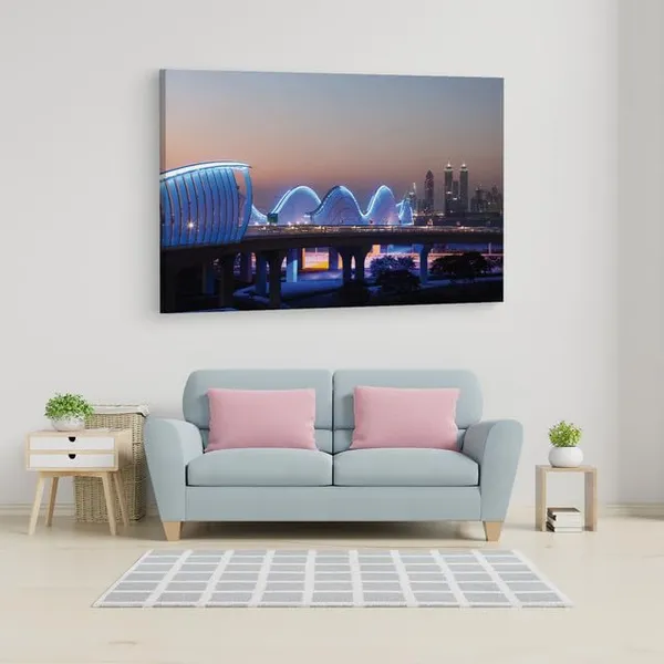 Multicolor_Meydan_Bridge_Wave,_Wooden_Framed_Canvas_Paintings_|_For_Home_Decor_|_Bedroom,_Living_Room,Wall_Decoration_|_Hd_Print_Canvas_|_Wall_Art_Painting,_Size_16_X_24_Inch