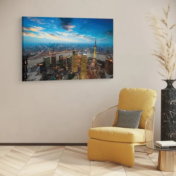 Multicolor_Shanghai,_Wooden_Framed_Canvas_Paintings_|_For_Home_Decor_|_Bedroom,_Living_Room,Wall_Decoration_|_Hd_Print_Canvas_|_Wall_Art_Painting,_Size_16_X_24_Inch