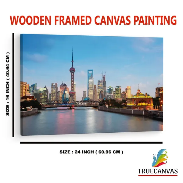 Multicolor_The_Bund,_Wooden_Framed_Canvas_Paintings_|_For_Home_Decor_|_Bedroom,_Living_Room,Wall_Decoration_|_Hd_Print_Canvas_|_Wall_Art_Painting,_Size_16_X_24_Inch