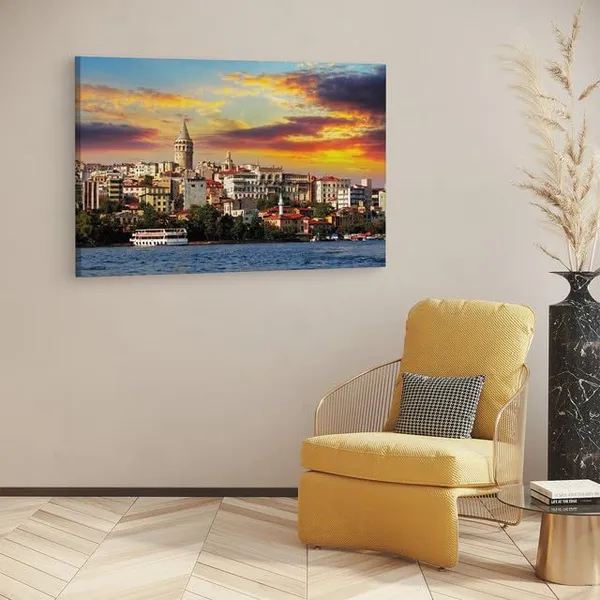 Multicolor_Galata_Tower,_Wooden_Framed_Canvas_Paintings_|_For_Home_Decor_|_Bedroom,_Living_Room,Wall_Decoration_|_Hd_Print_Canvas_|_Wall_Art_Painting,_Size_16_X_24_Inch