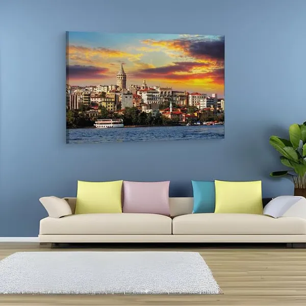 Multicolor_Galata_Tower,_Wooden_Framed_Canvas_Paintings_|_For_Home_Decor_|_Bedroom,_Living_Room,Wall_Decoration_|_Hd_Print_Canvas_|_Wall_Art_Painting,_Size_16_X_24_Inch