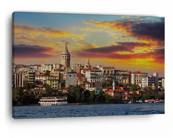 Multicolor_Galata_Tower,_Wooden_Framed_Canvas_Paintings_|_For_Home_Decor_|_Bedroom,_Living_Room,Wall_Decoration_|_Hd_Print_Canvas_|_Wall_Art_Painting,_Size_16_X_24_Inch