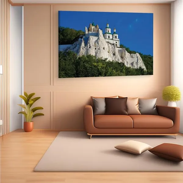 Multicolor_Holy_Assumption_Monastery,_Wooden_Framed_Canvas_Paintings_|_For_Home_Decor_|_Bedroom,_Living_Room,Wall_Decoration_|_Hd_Print_Canvas_|_Wall_Art_Painting,_Size_16_X_24_Inch