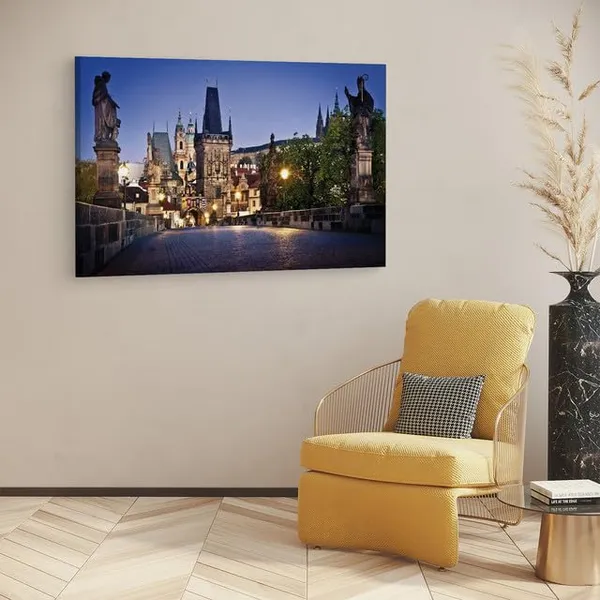 Multicolor_Charles_Bridge,_Wooden_Framed_Canvas_Paintings_|_For_Home_Decor_|_Bedroom,_Living_Room,Wall_Decoration_|_Wall_Art_Painting,_Ct0101,_Size_16_X_24_In