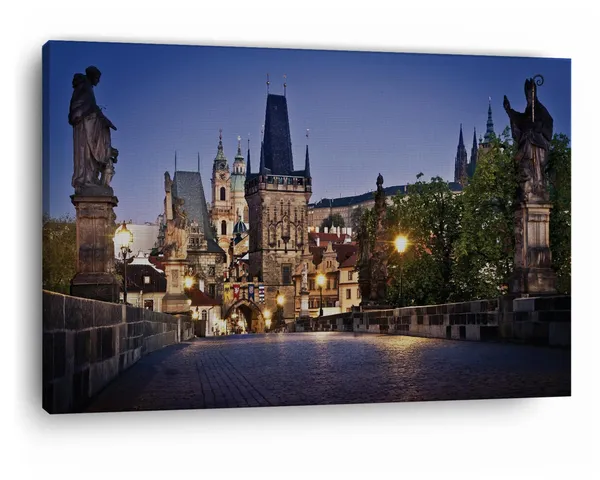 Multicolor_Charles_Bridge,_Wooden_Framed_Canvas_Paintings_|_For_Home_Decor_|_Bedroom,_Living_Room,Wall_Decoration_|_Wall_Art_Painting,_Ct0101,_Size_16_X_24_In