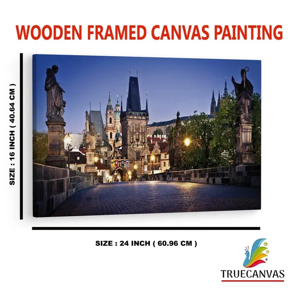 Multicolor_Charles_Bridge,_Wooden_Framed_Canvas_Paintings_|_For_Home_Decor_|_Bedroom,_Living_Room,Wall_Decoration_|_Wall_Art_Painting,_Ct0101,_Size_16_X_24_In