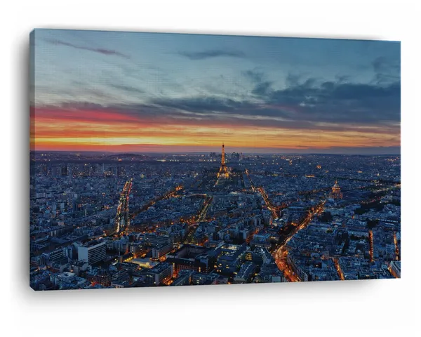 Multicolor_City_Paris_Sunset_Eiffel_Tower,_Wooden_Framed_Canvas_Paintings_|_For_Home_Decor_|_Bedroom,_Living_Room,Wall_Decoration_|_Wall_Art_Painting,_Ct0102,_Size_16_X_24_In