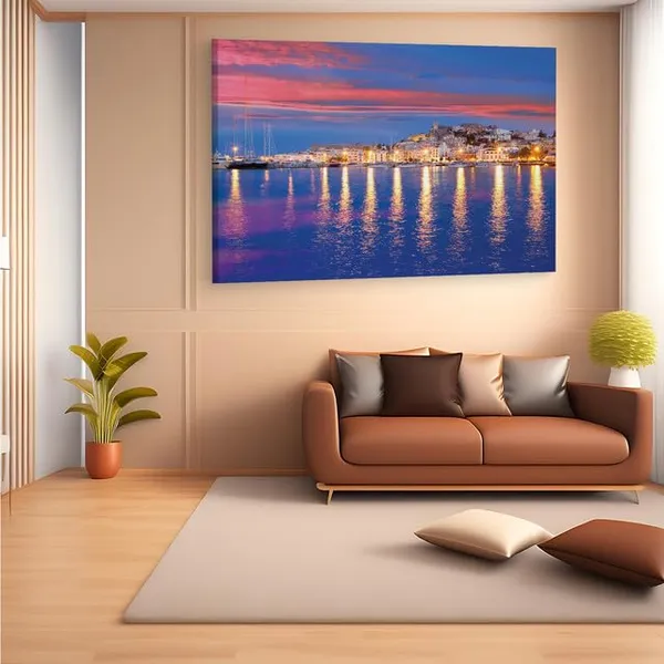 Multicolor__Wooden_Framed_Canvas_Paintings_|_For_Home_Decor_|_Bedroom,_Living_Room,Wall_Decoration_|_Wall_Art_Painting,_Ct0106,_Size_16_X_24_In