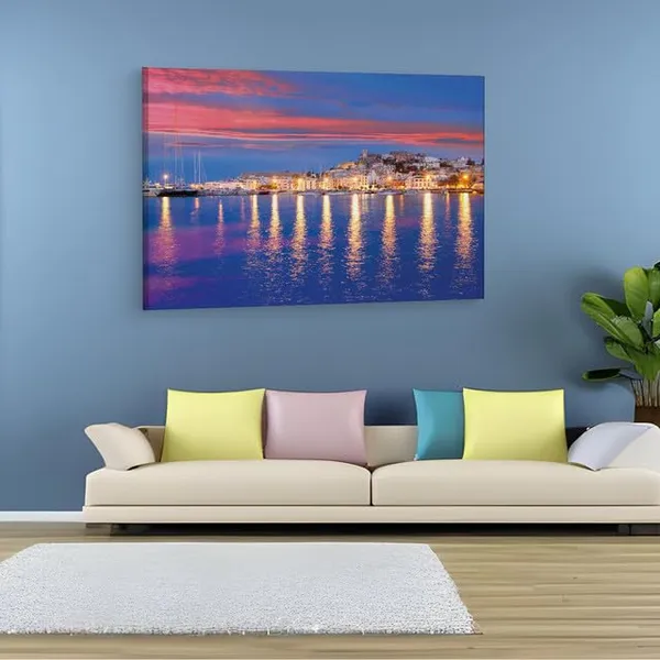 Multicolor__Wooden_Framed_Canvas_Paintings_|_For_Home_Decor_|_Bedroom,_Living_Room,Wall_Decoration_|_Wall_Art_Painting,_Ct0106,_Size_16_X_24_In