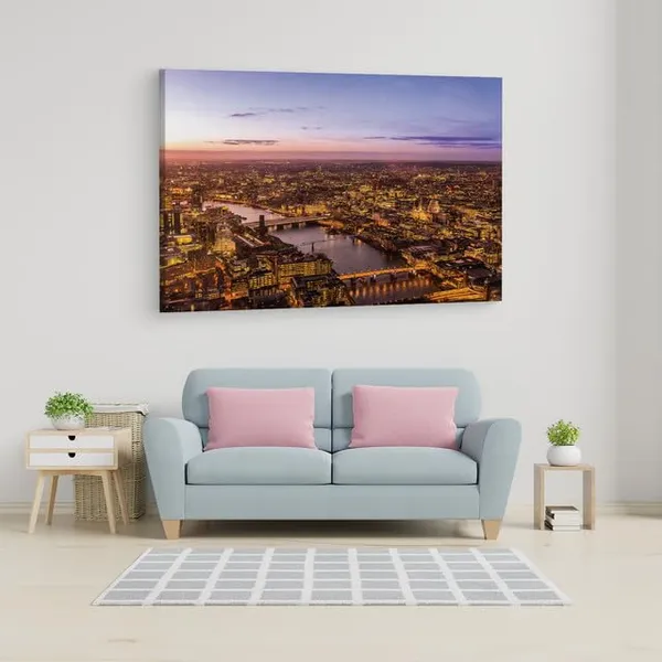 Multicolor_River_Thames,_Wooden_Framed_Canvas_Paintings_|_For_Home_Decor_|_Bedroom,_Living_Room,Wall_Decoration_|_Wall_Art_Painting,_Ct0110,_Size_16_X_24_In
