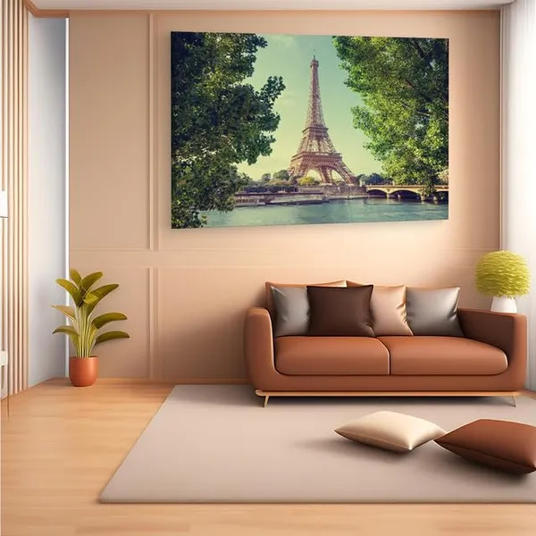 Multicolor_Eiffel_Tower,_Wooden_Framed_Canvas_Paintings_|_For_Home_Decor_|_Bedroom,_Living_Room,Wall_Decoration_|_Wall_Art_Painting,_Ct0118,_Size_16_X_24_In