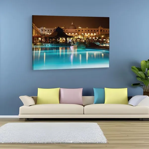 Multicolor_Sentido_Mamlouk_Palace,_Wooden_Framed_Canvas_Paintings_|_For_Home_Decor_|_Bedroom,_Living_Room,Wall_Decoration_|_Wall_Art_Painting,_Ct0120,_Size_16_X_24_In
