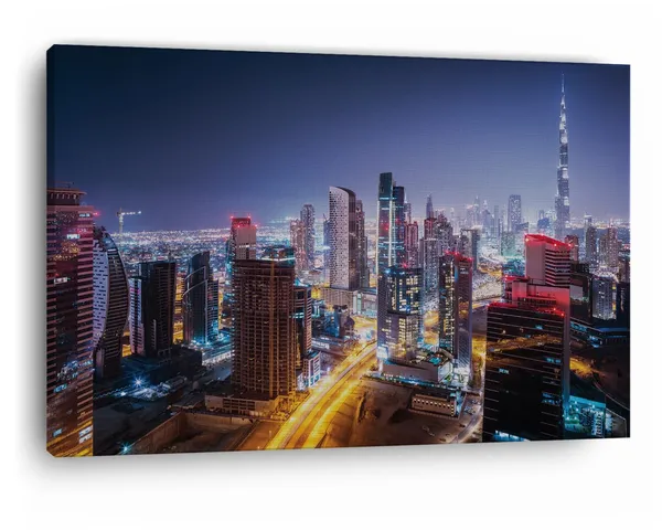 Multicolor_Mainland_Dubai,_Wooden_Framed_Canvas_Paintings_|_For_Home_Decor_|_Bedroom,_Living_Room,Wall_Decoration_|_Wall_Art_Painting,_Ct0121,_Size_16_X_24_In