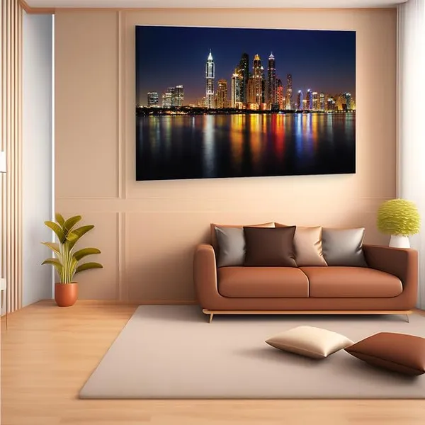 Multicolor_Dubai_Marina_Skyline_At_Night,_Wooden_Framed_Canvas_Paintings_|_For_Home_Decor_|_Bedroom,_Living_Room,Wall_Decoration_|_Wall_Art_Painting,_Ct0123,_Size_16_X_24_In