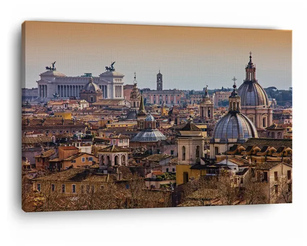 Multicolor_Rome_View,_Wooden_Framed_Canvas_Paintings_|_For_Home_Decor_|_Bedroom,_Living_Room,Wall_Decoration_|_Wall_Art_Painting,_Ct0124,_Size_16_X_24_In