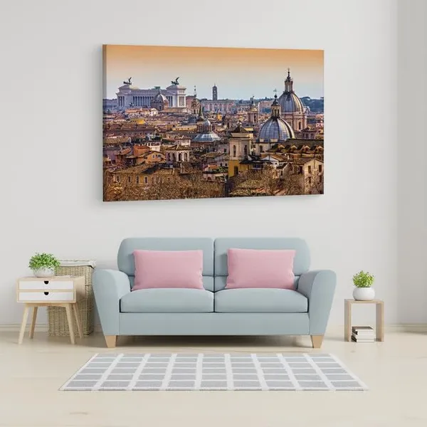 Multicolor_Rome_View,_Wooden_Framed_Canvas_Paintings_|_For_Home_Decor_|_Bedroom,_Living_Room,Wall_Decoration_|_Wall_Art_Painting,_Ct0124,_Size_16_X_24_In