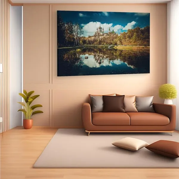 Multicolor_Feofaniya_Park,_Wooden_Framed_Canvas_Paintings_|_For_Home_Decor_|_Bedroom,_Living_Room,Wall_Decoration_|_Wall_Art_Painting,_Ct0127,_Size_16_X_24_In