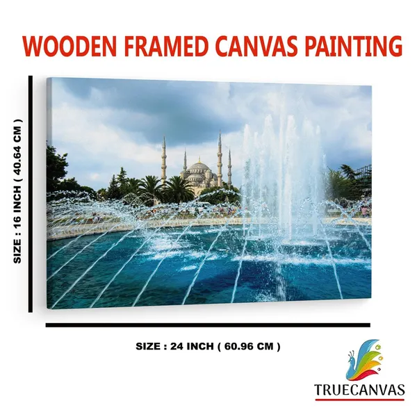 Multicolor_The_Blue_Mosque,_Wooden_Framed_Canvas_Paintings_|_For_Home_Decor_|_Bedroom,_Living_Room,Wall_Decoration_|_Wall_Art_Painting,_Ct0128,_Size_16_X_24_In