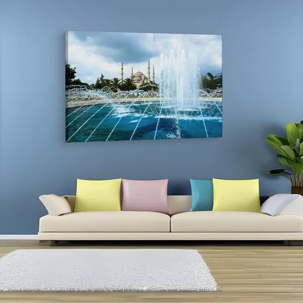 Multicolor_The_Blue_Mosque,_Wooden_Framed_Canvas_Paintings_|_For_Home_Decor_|_Bedroom,_Living_Room,Wall_Decoration_|_Wall_Art_Painting,_Ct0128,_Size_16_X_24_In